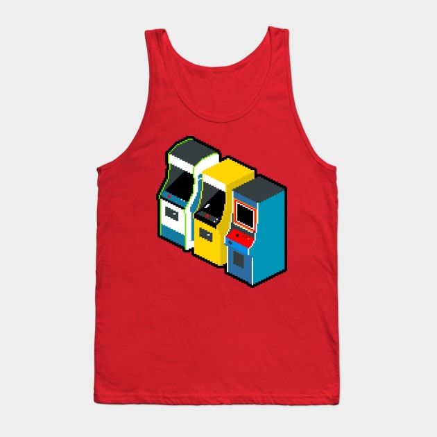 Arcade 80s Tank Top by mannypdesign